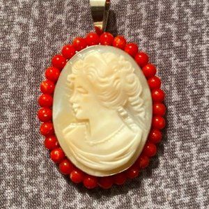 M+M Scognamiglio Sterling Silver Cameo